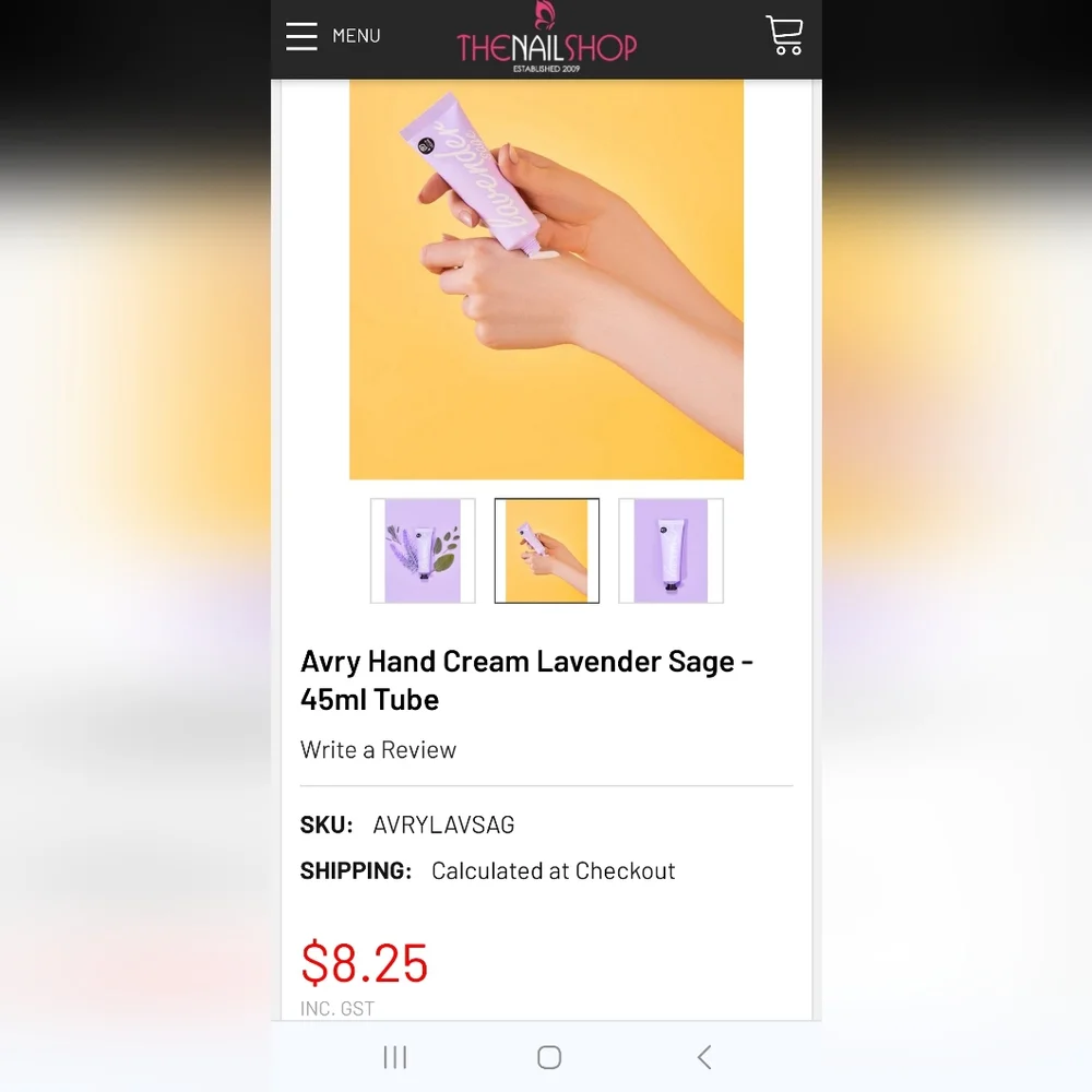 Free With Purchase New Lavender Sage Hand Creme